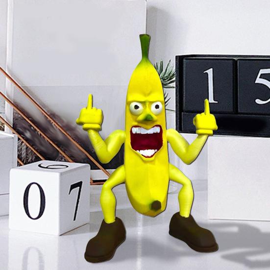 Средний палец банановый человек фигурка мультфильм банановый человек смоляная статуэтка скульптура Главная
