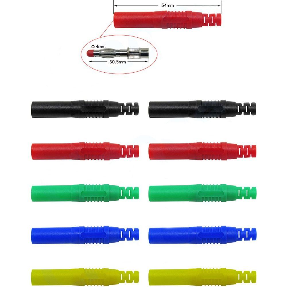 Термостойкий соединитель шнура DIY медный банановый штекер гнездо 4 мм банановый штекер удлинитель
