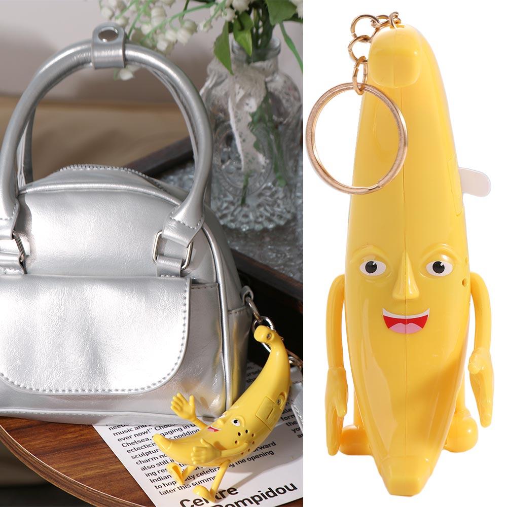 Креативный большой банановый брелок, стоящая подвижная рука, банановый кулон, поющий банановый брелок, автомобиль banana